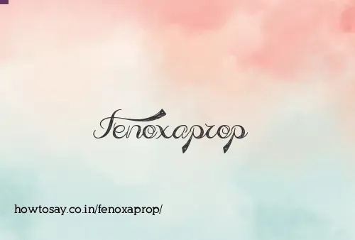 Fenoxaprop