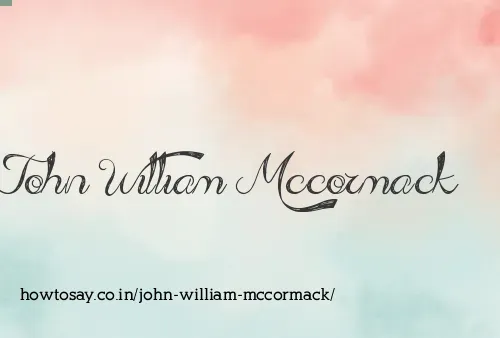 John William Mccormack