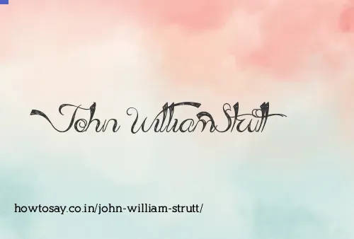 John William Strutt